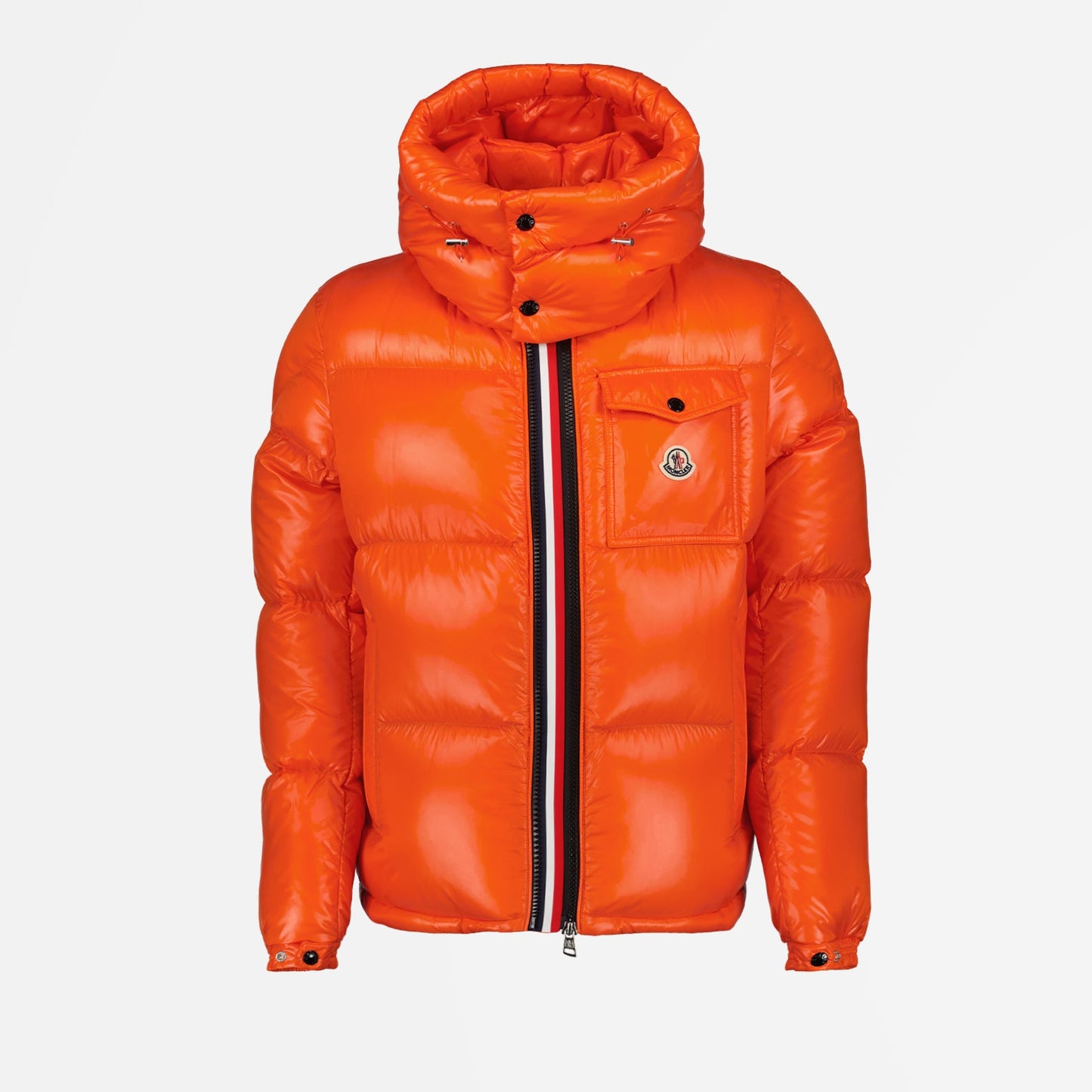 Montcler Down Jacket, Orange Down Jacket, Men's Luxury Jacket, High-end Winter Wear, Moncler Montbeliard