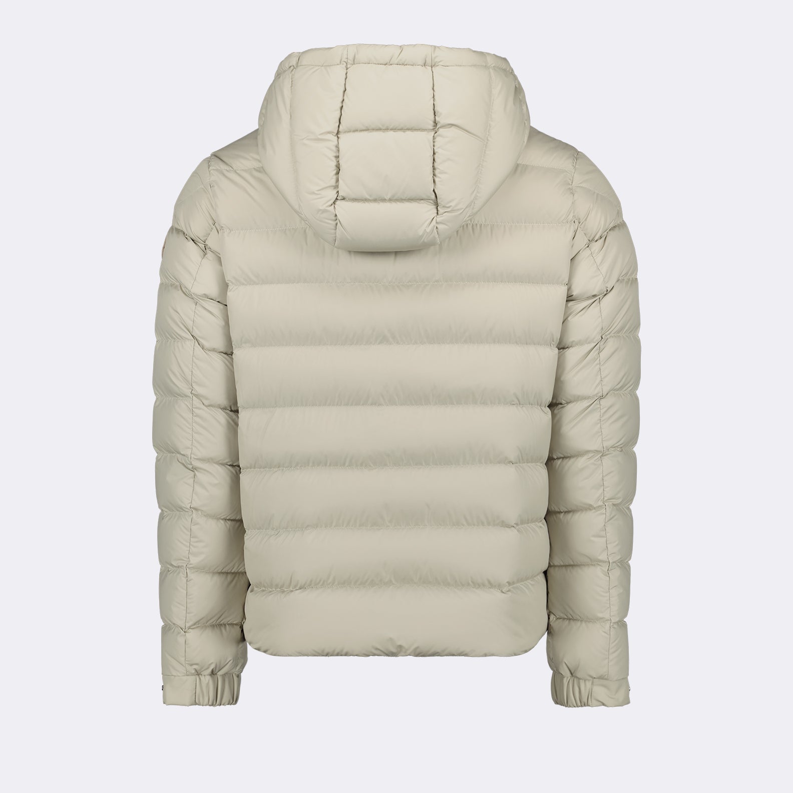 luxury down jacket, Moncler Arneb, beige jacket, high-end outerwear, insulated jacket