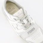 Fendi Match sneakers, luxury women's sneakers, white-grey sneakers, designer footwear, Fendi women's shoes