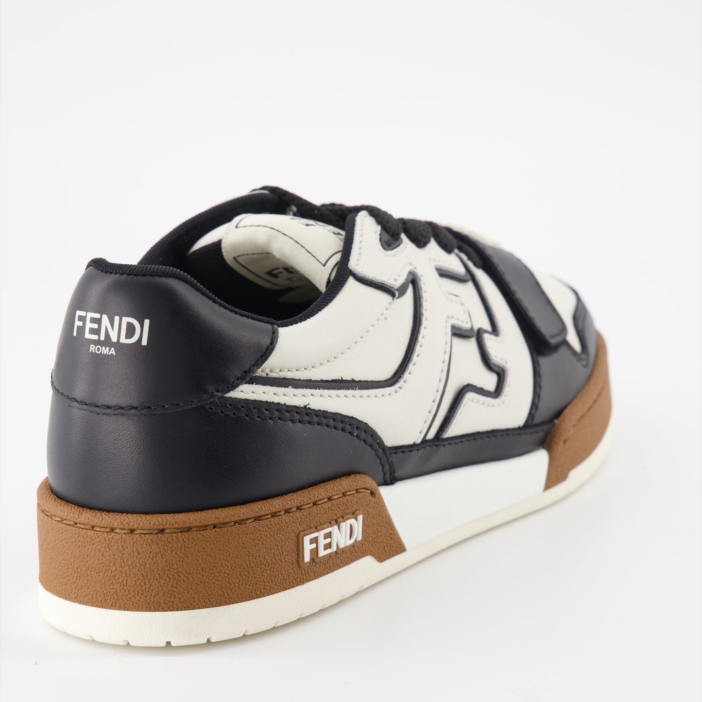 Fendi Match Sneakers, Black and White Sneakers, Women's Designer Sneakers, Luxury Sneakers, Fendi Footwear