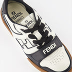 Fendi Match Sneakers, Black and White Sneakers, Women's Designer Sneakers, Luxury Sneakers, Fendi Footwear