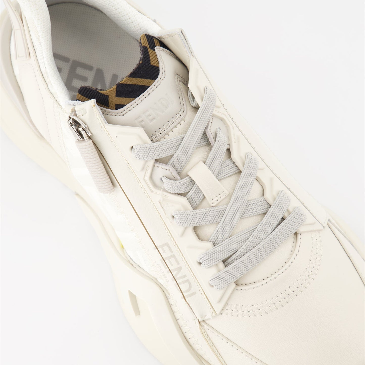 Fendi sneakers, luxury footwear, beige sneakers, stylish shoes, high-end fashion