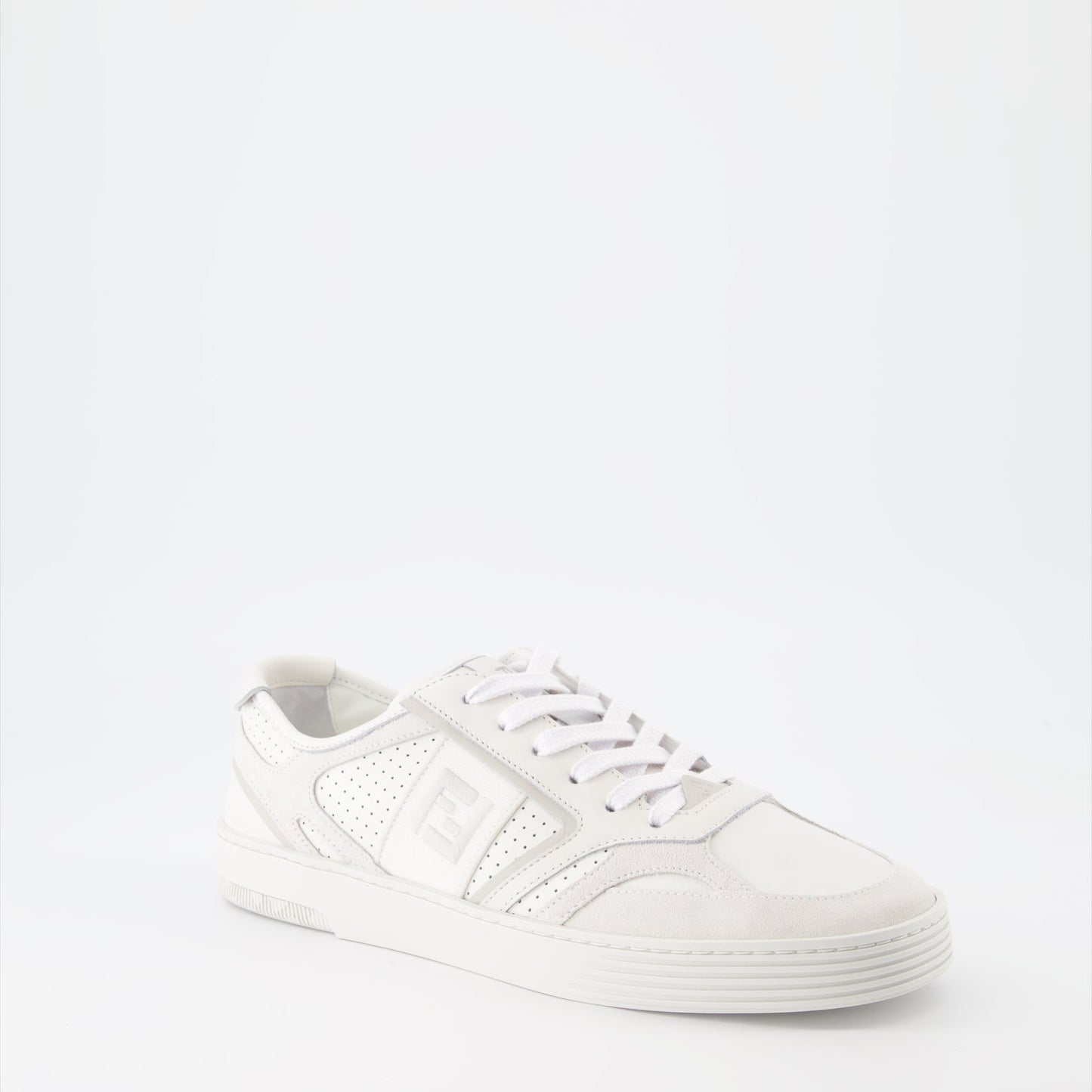 Fendi sneakers, luxury men's footwear, white leather sneakers, designer shoes, Fendi Step