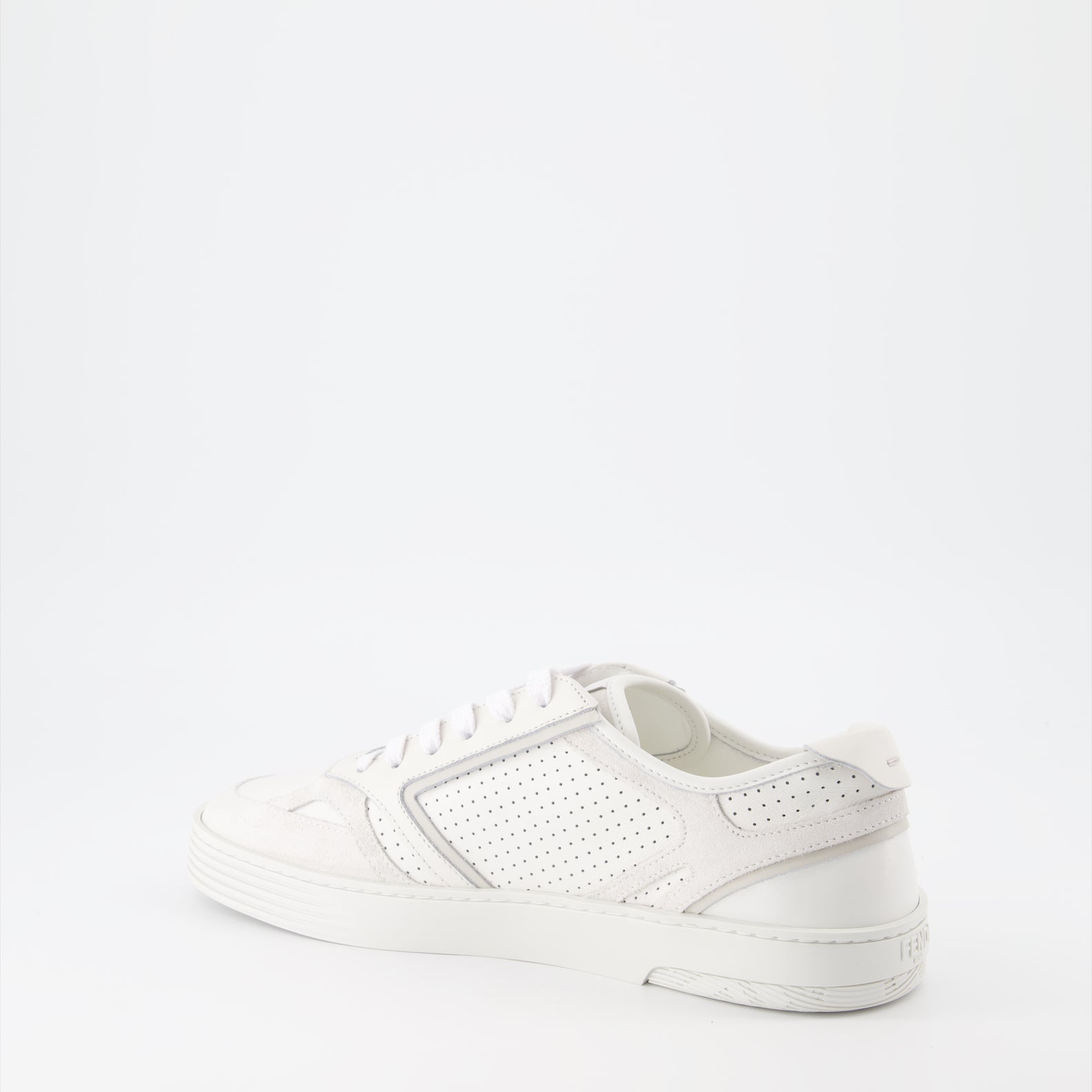 Fendi sneakers, luxury men's footwear, white leather sneakers, designer shoes, Fendi Step