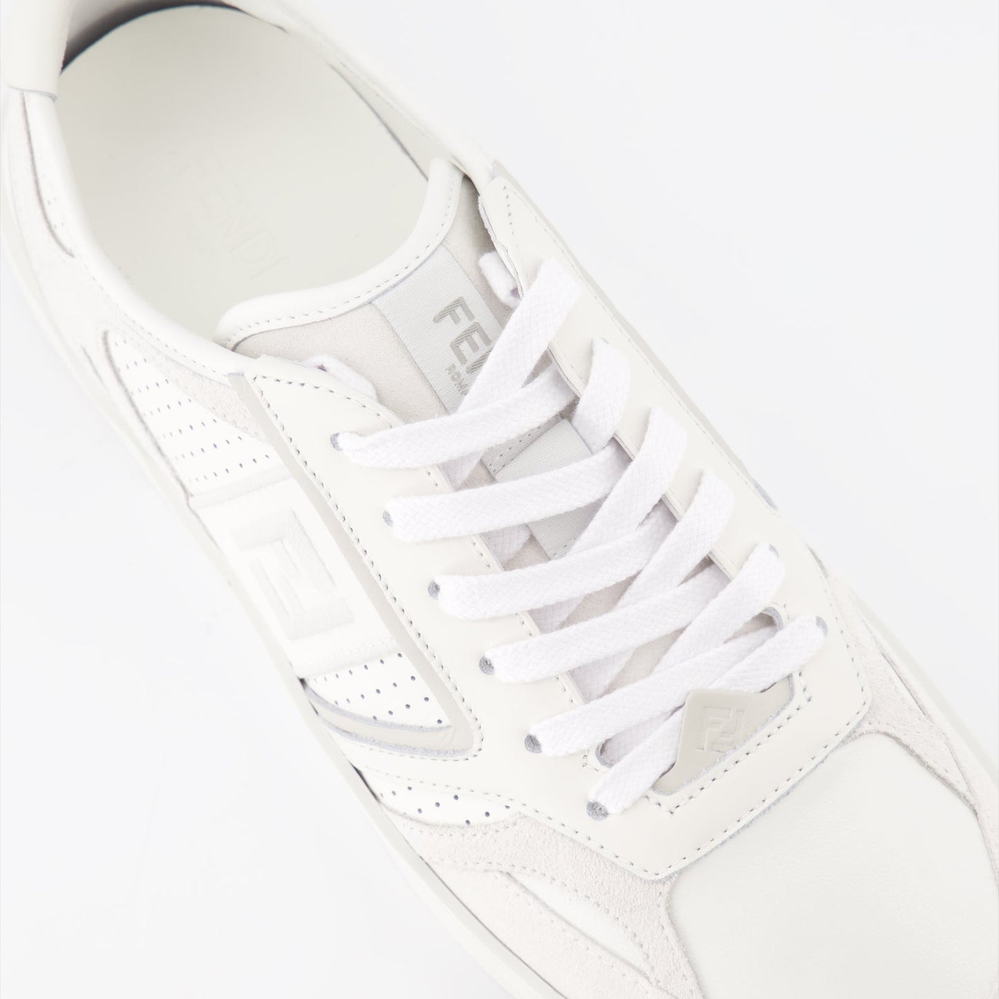 Fendi sneakers, luxury men's footwear, white leather sneakers, designer shoes, Fendi Step