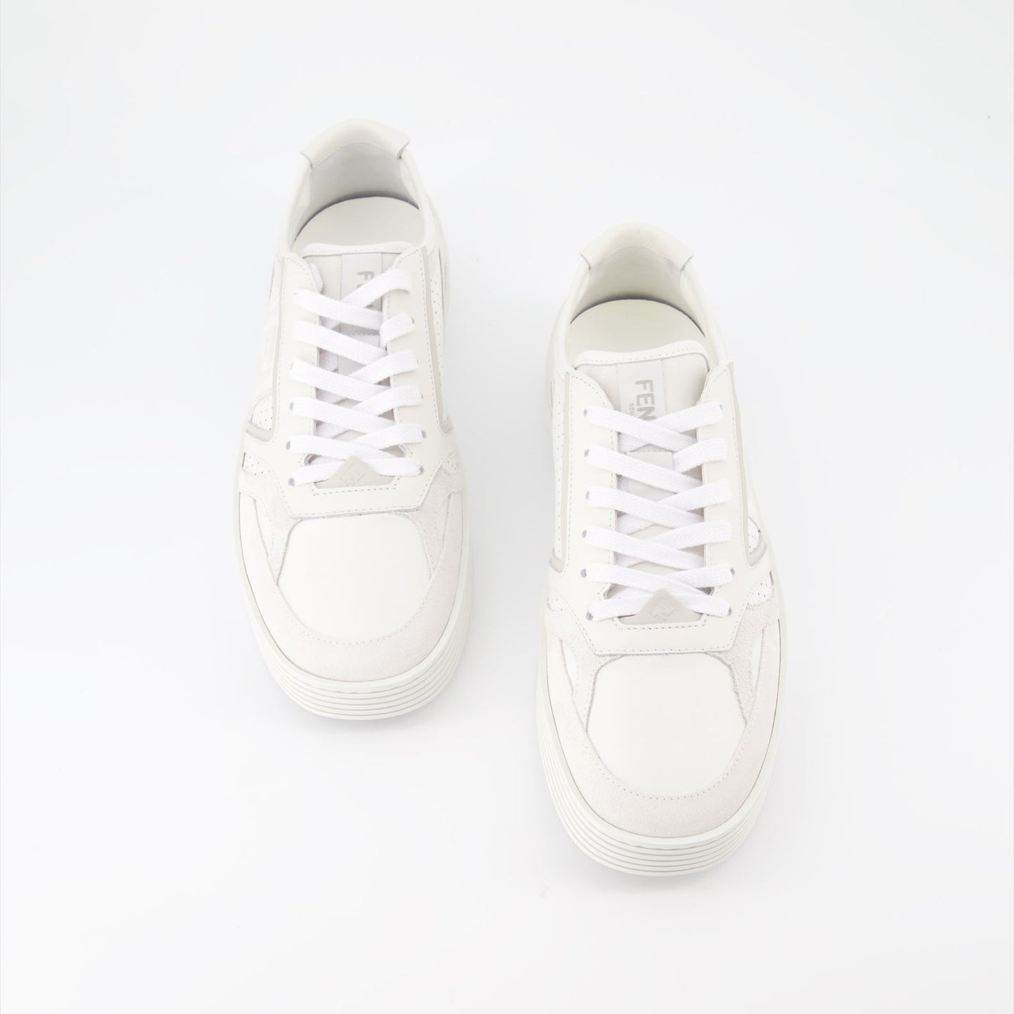 Fendi sneakers, luxury men's footwear, white leather sneakers, designer shoes, Fendi Step