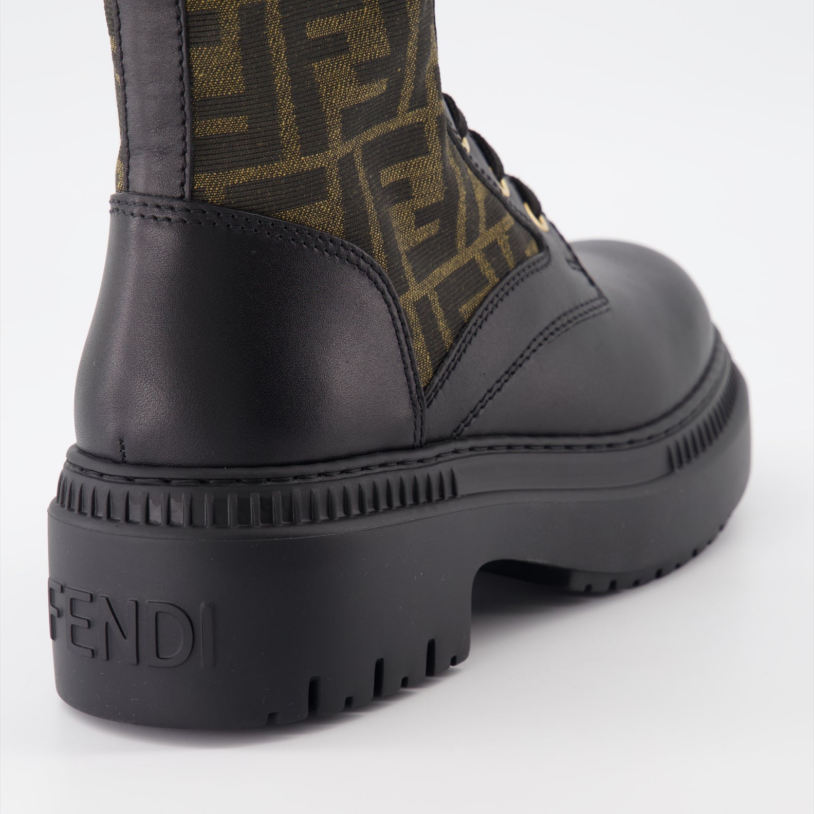 Fendigraphy leather boots, Fendi women boots, luxury leather footwear, designer boots, high-end fashion boots