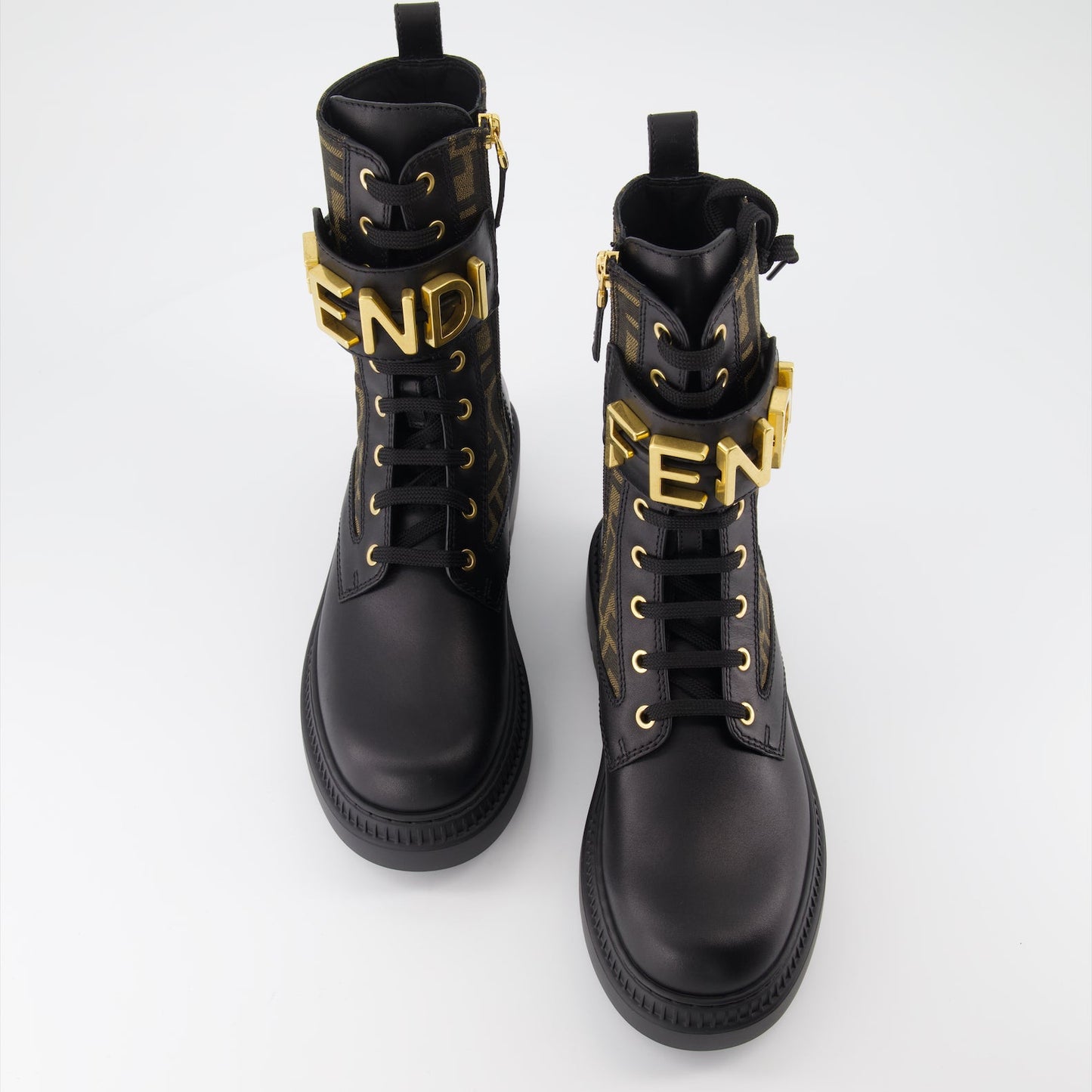 Fendigraphy leather boots, Fendi women boots, luxury leather footwear, designer boots, high-end fashion boots