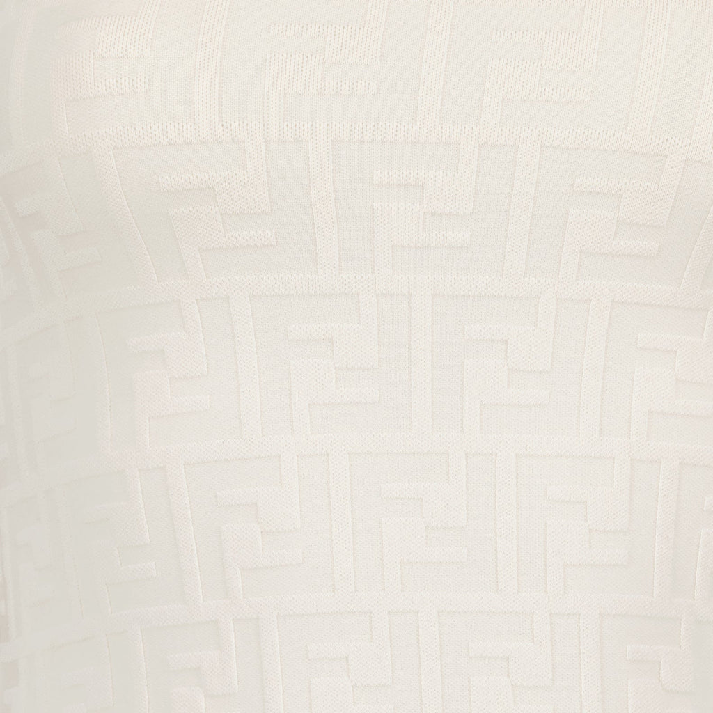 FF Viscose Dress, Fendi Dress, Luxury Viscose Dress, Designer Dress, Fendi FF Pattern