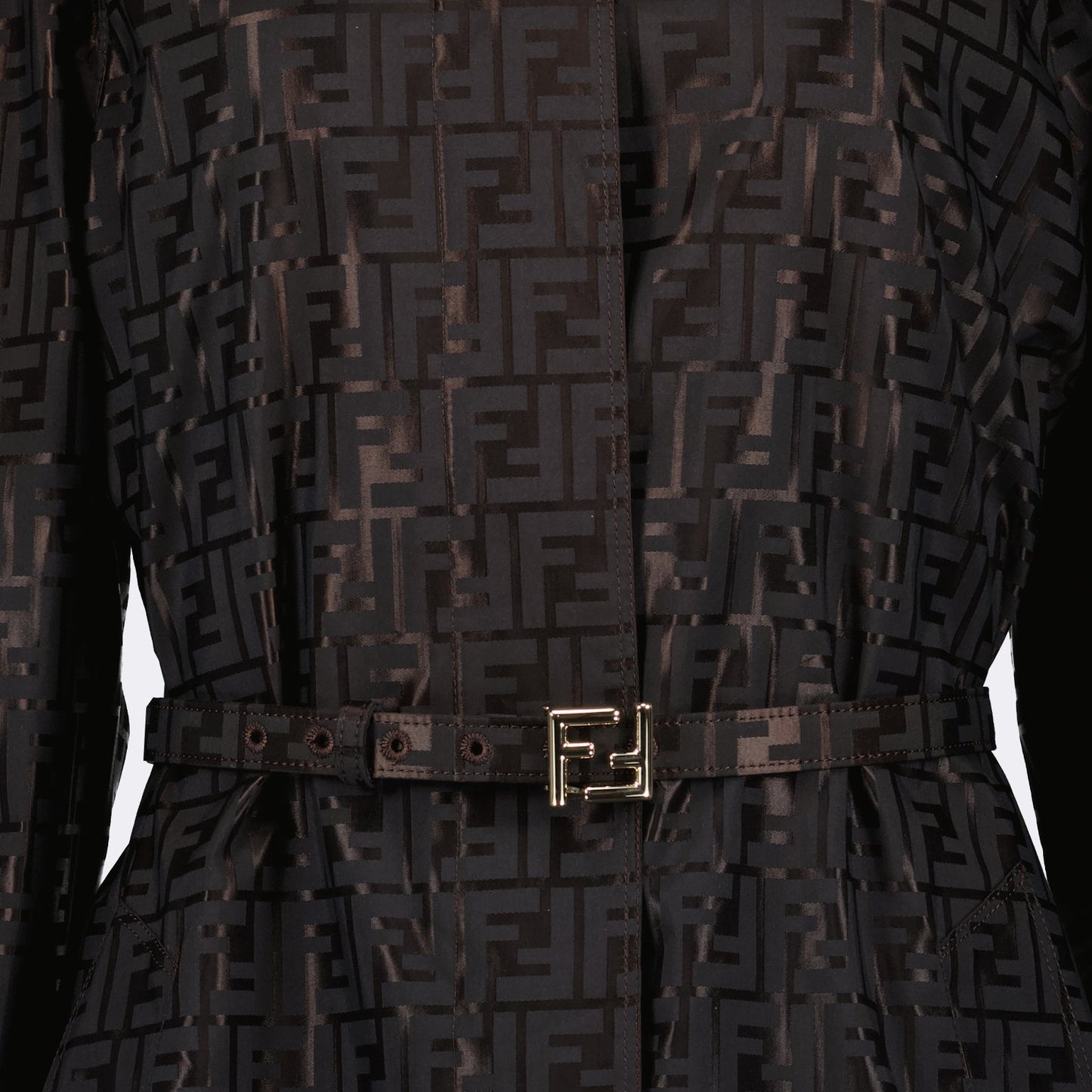 Fendi, FF Trench Coat, Designer Outerwear, Luxury Fashion, High-End Wardrobe