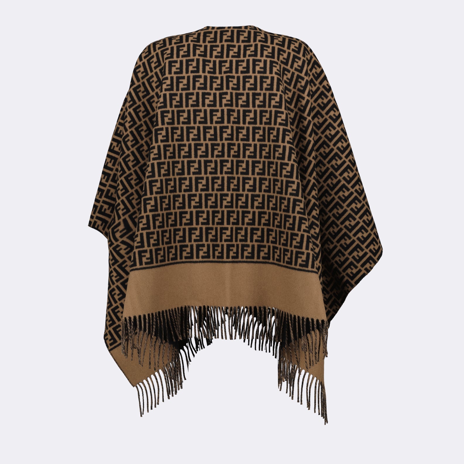 Poncho, Cashmere blend, Fendi, FF motif, Women's fashion
