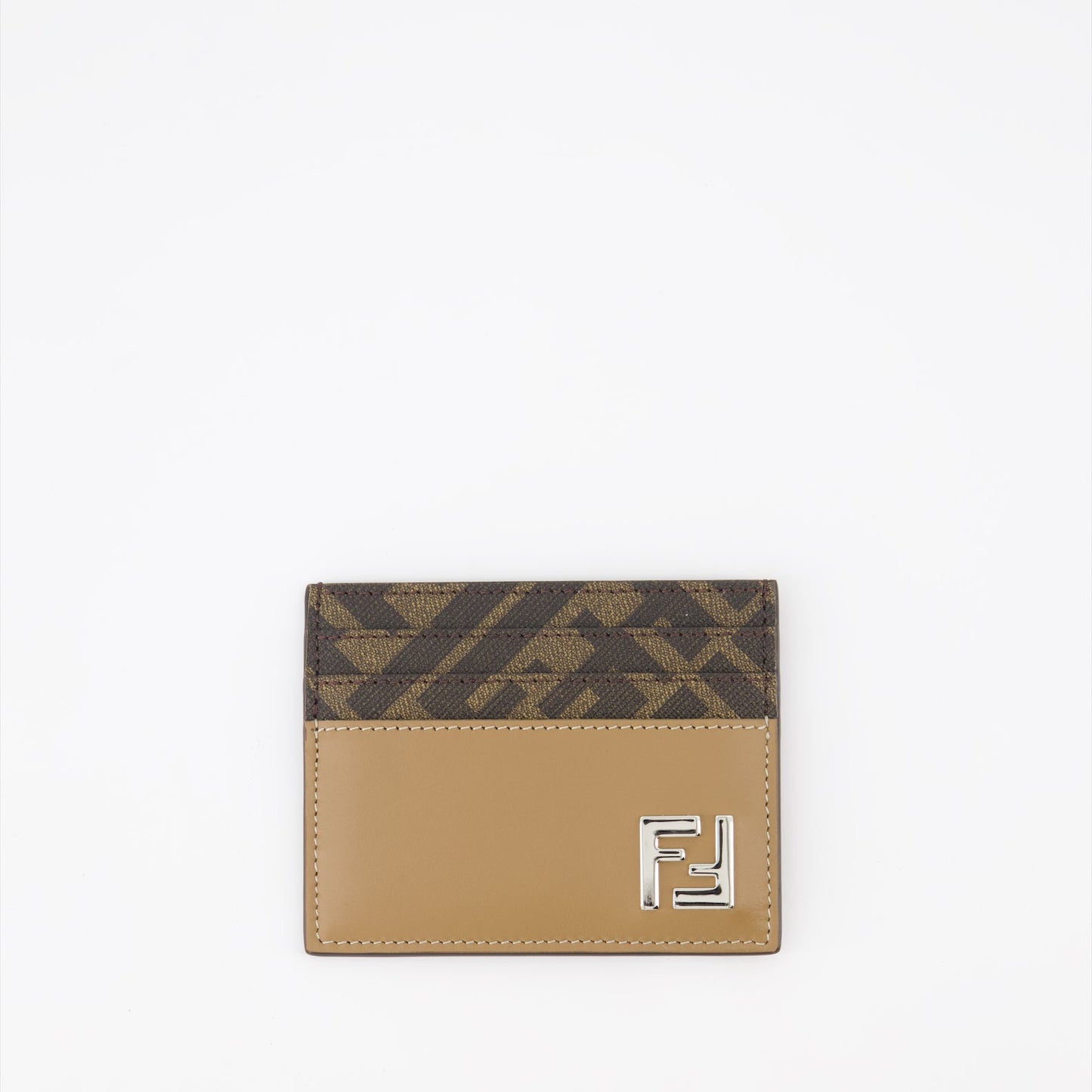 Fendi card holder, luxury card holder, men's accessories, FF pattern, Fendi FF Squared