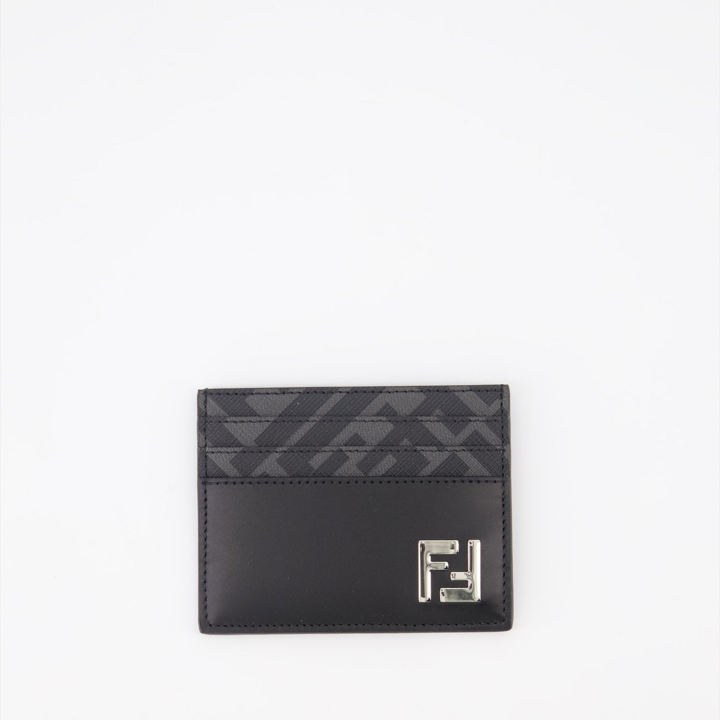 Fendi card holder, FF Squared card holder, luxury men's accessories, designer card holder, black card holder