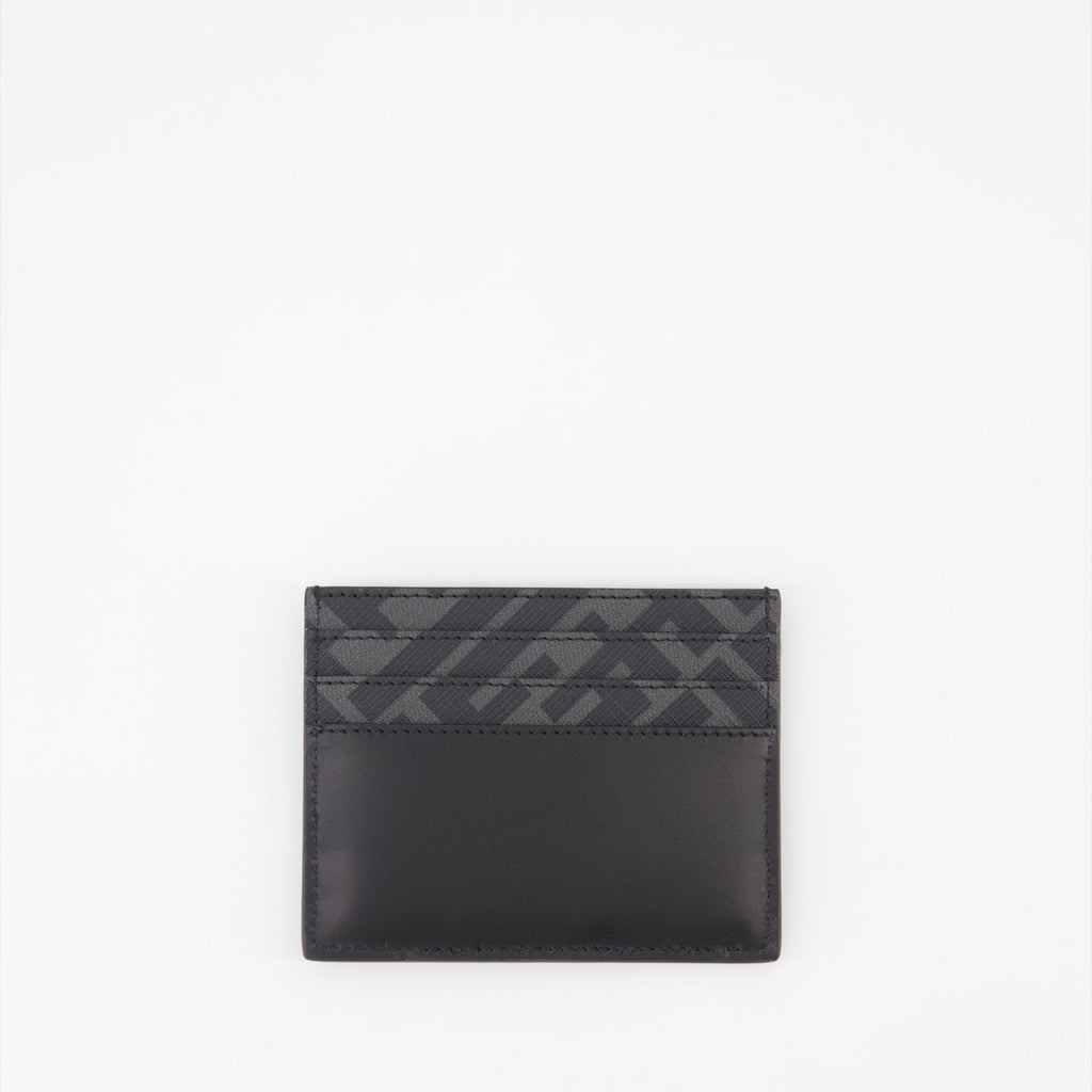 Fendi card holder, FF Squared card holder, luxury men's accessories, designer card holder, black card holder