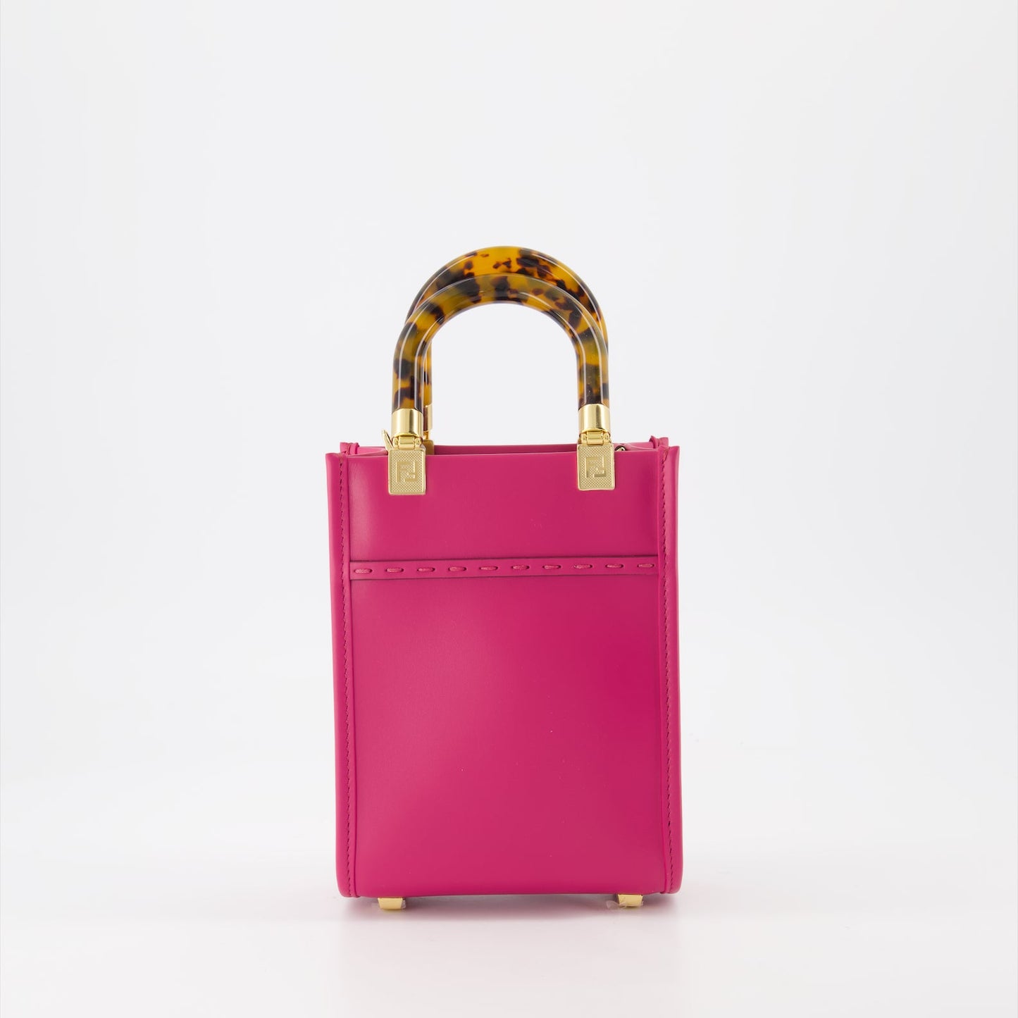 Fendi, Pink Shopping Bag, Luxury Women's Bag, Designer Mini Bag, Italian Craftsmanship