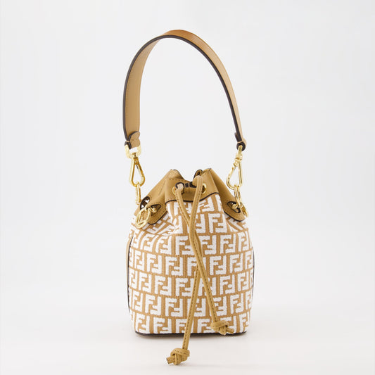 Fendi, Mon Trésor, Raffia Bag, Women's Luxury Handbag, Designer Accessories