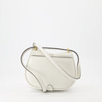 Fendi mini bag, white leather shoulder bag, luxury handbag, designer accessory, high-end fashion