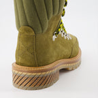 Off-White, Nubuck Green Boots, Men's Luxury Footwear, Designer Boots, Gstaad Boots