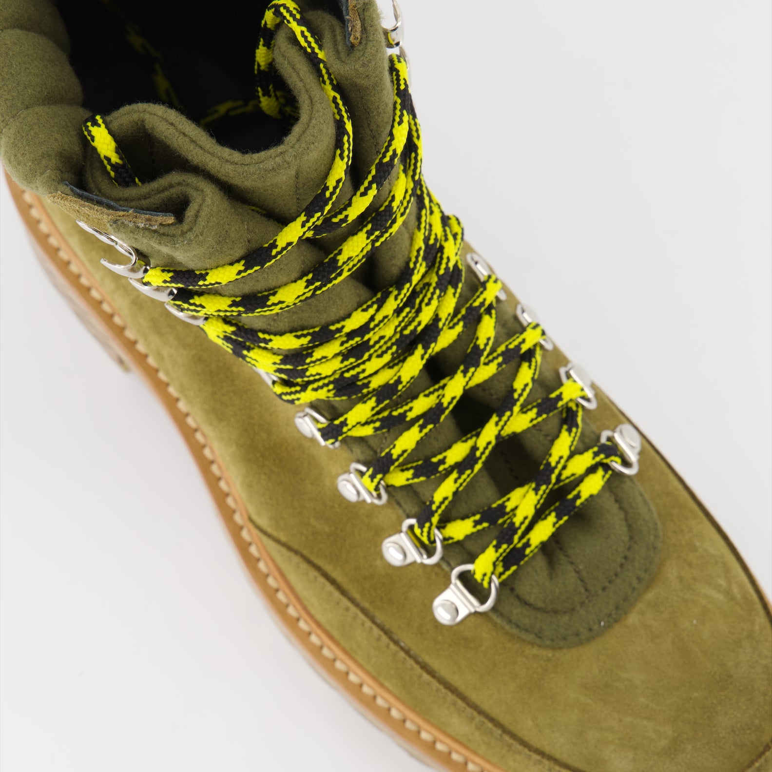 Off-White, Nubuck Green Boots, Men's Luxury Footwear, Designer Boots, Gstaad Boots