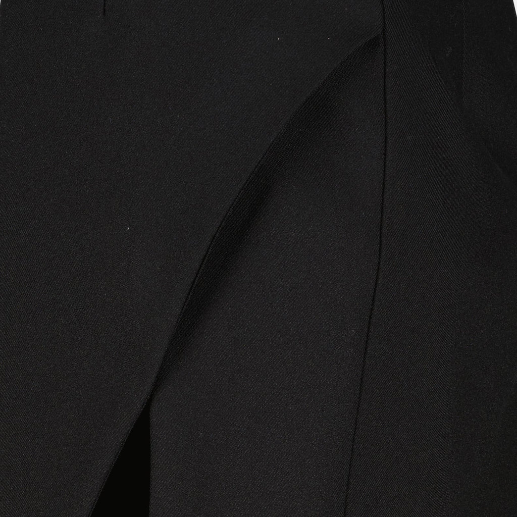 Black Viscose Mini Skirt