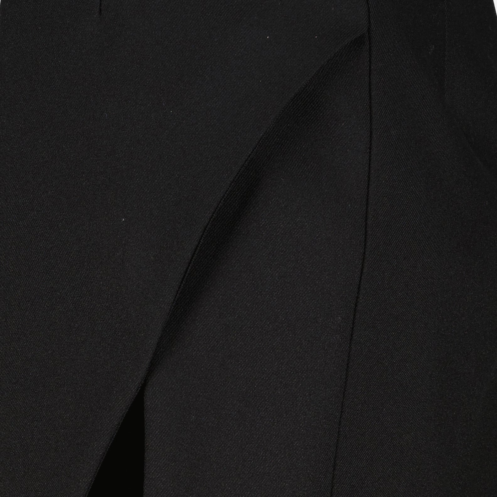 Black Viscose Mini Skirt