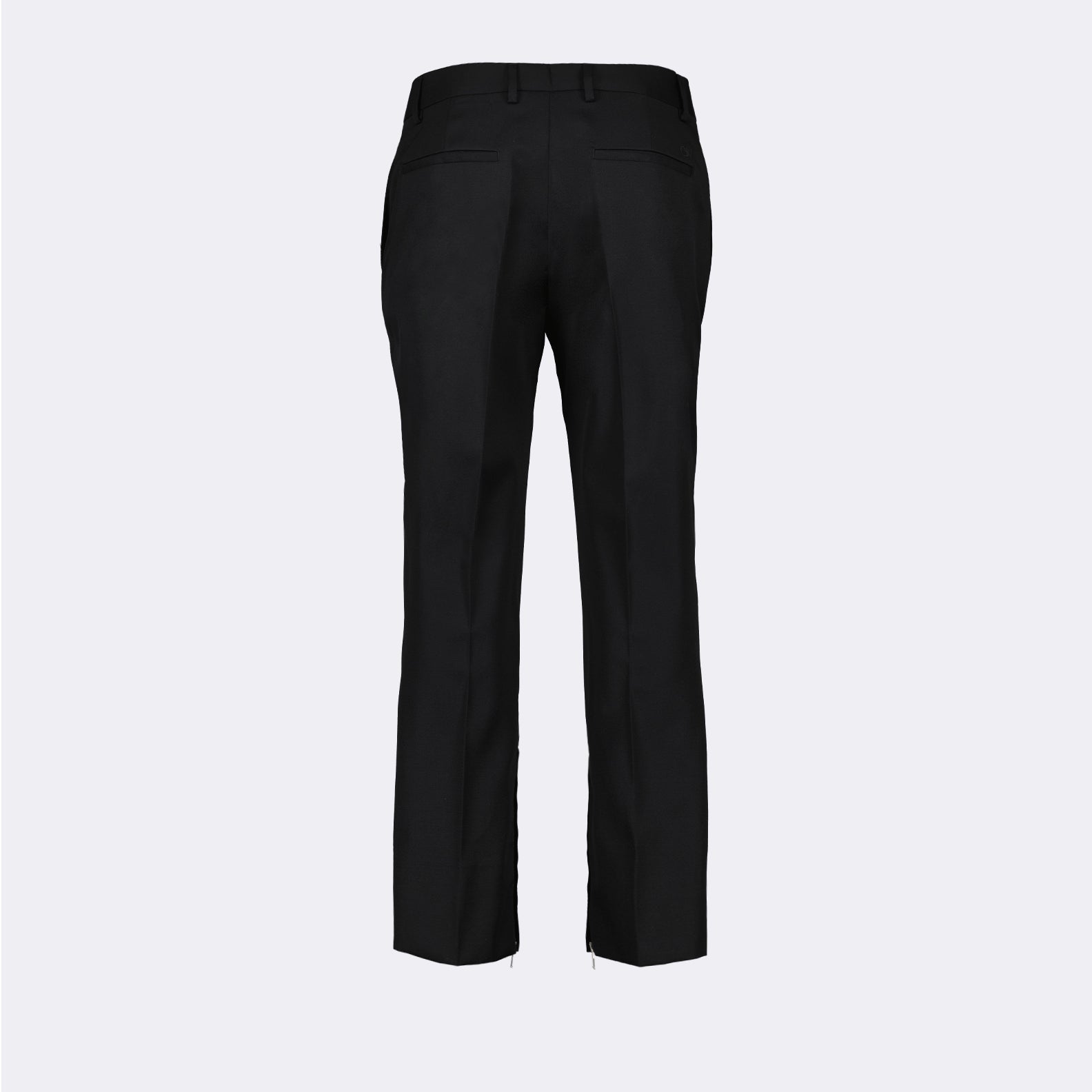 Off-White wool pants, luxury straight-leg pants, elegant tailored trousers, high-end wool pants, Off-White men's wear