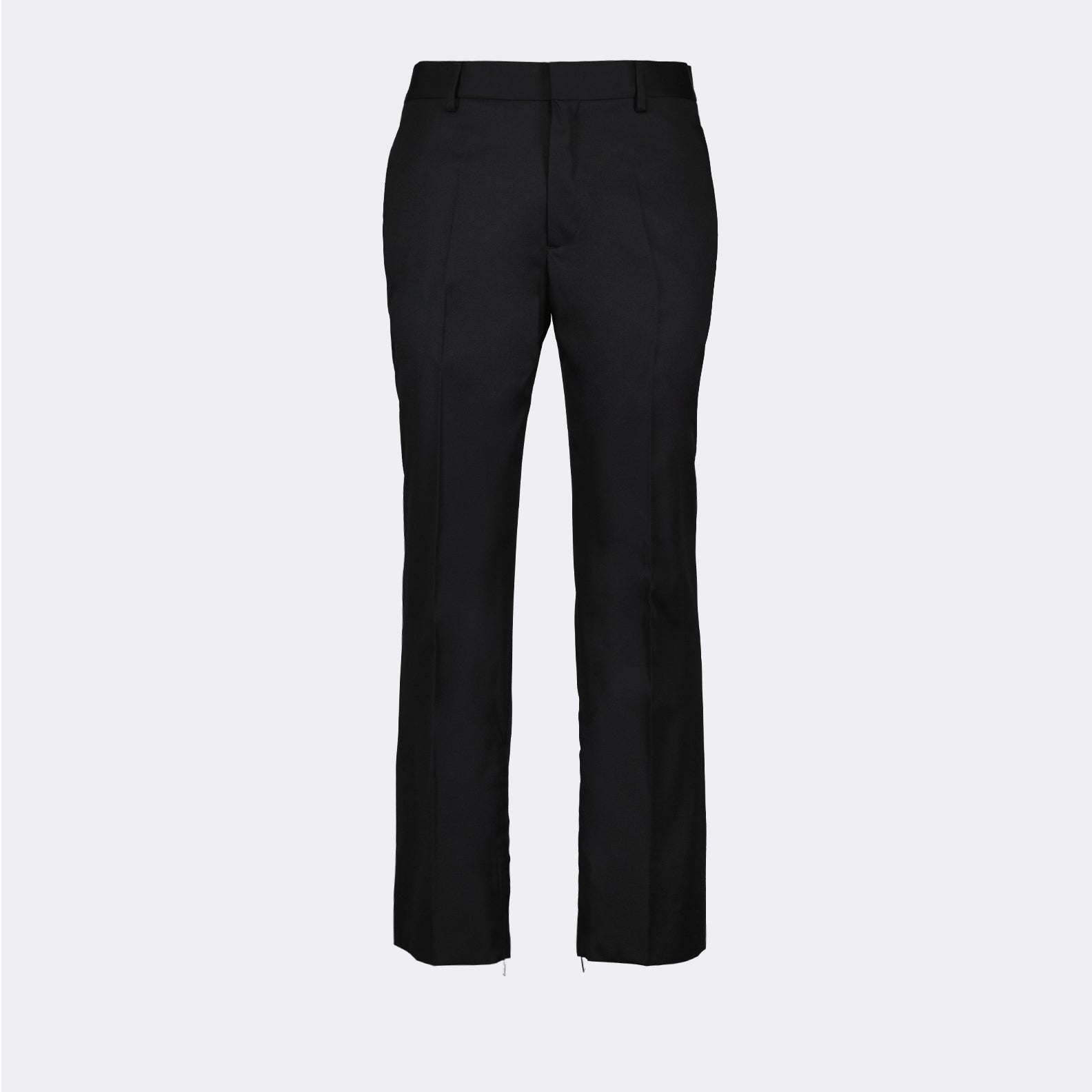 Off-White wool pants, luxury straight-leg pants, elegant tailored trousers, high-end wool pants, Off-White men's wear