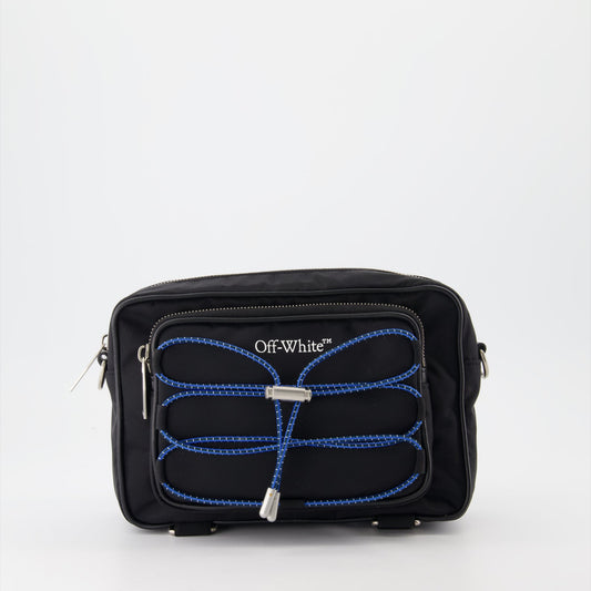 Off-White, Black Nylon Bag, Camera Bag, Luxury Accessories, Modern Sophistication