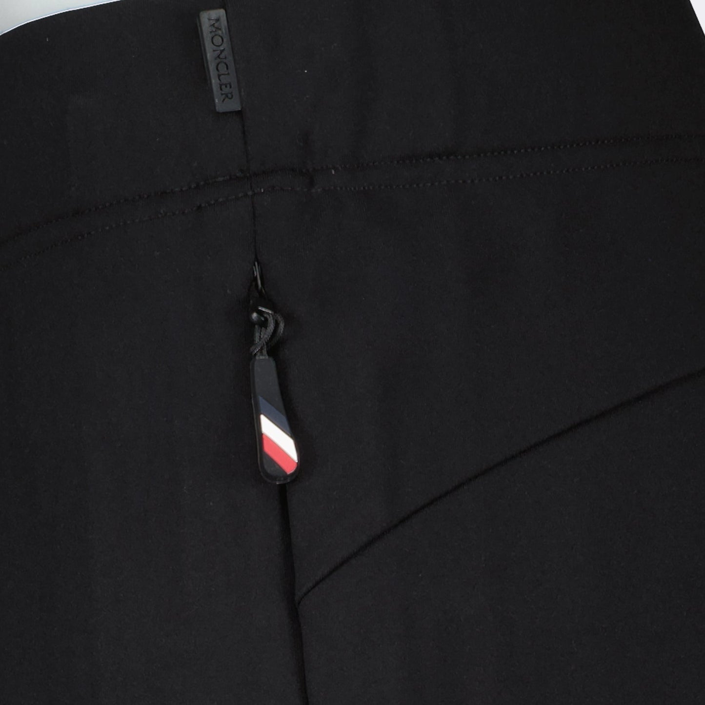 Technical fabric trousers, Moncler Grenoble, luxury trousers, tailored fit, black trousers