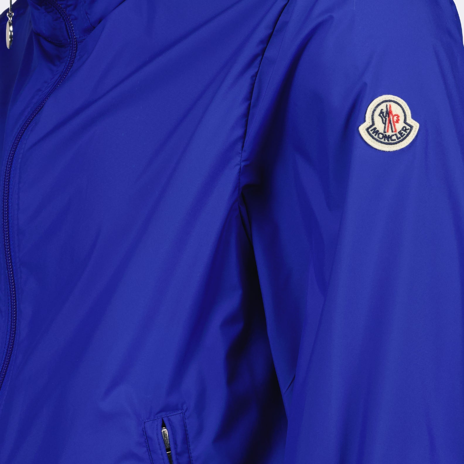 Moncler, windbreaker, luxury jacket, blue jacket, designer outerwear