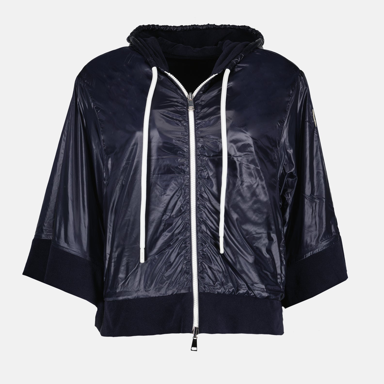 Moncler, reversible jacket, women's luxury fashion, blue zip-up jacket, high-end ready-to-wear