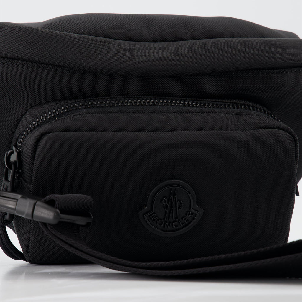 Moncler, Durance Bum Bag, luxury men's accessories, black bum bag, men's functional bag