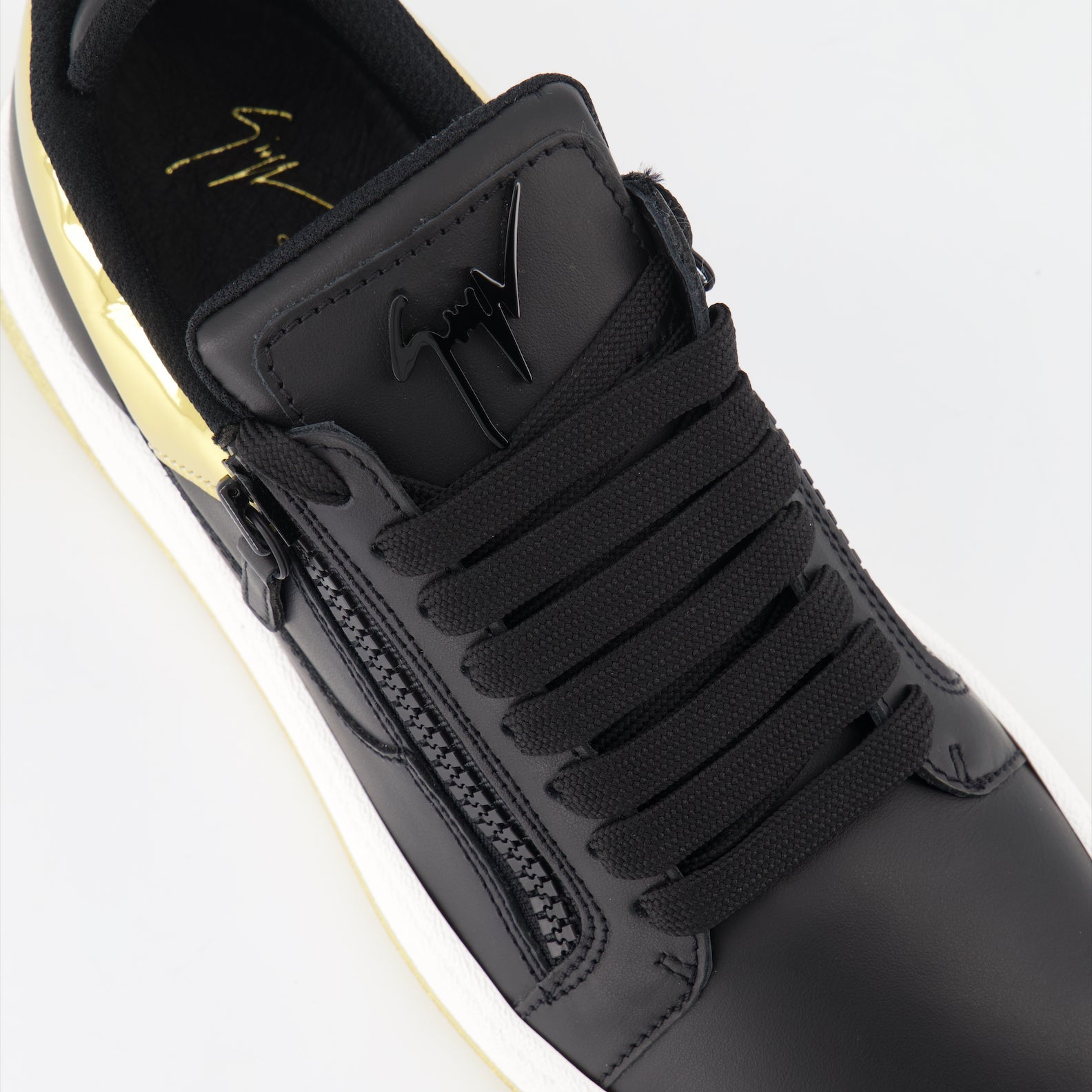 Giuseppe Zanotti, GZ94 sneakers, luxury men's sneakers, black-gold shoes, high-end footwear