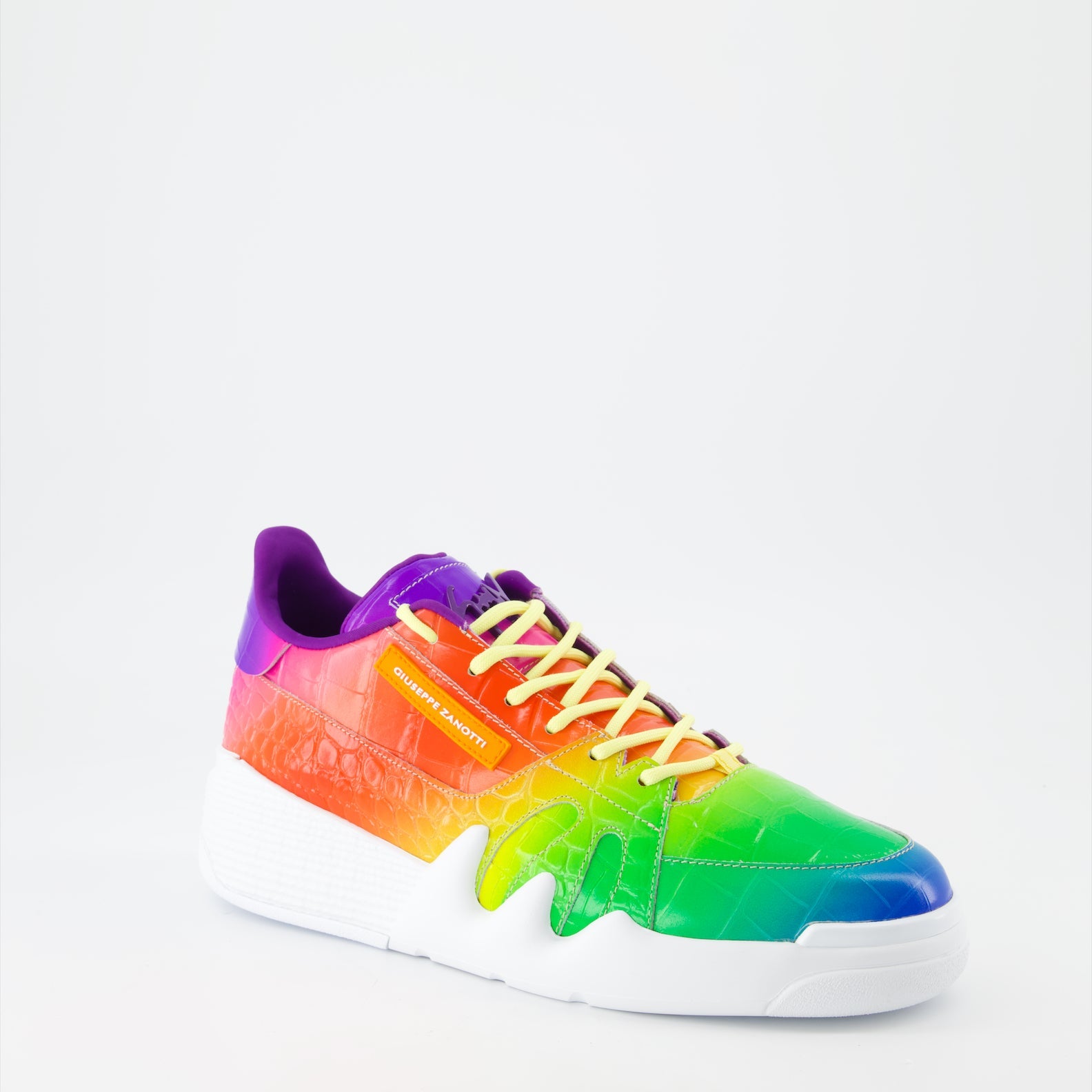 Giuseppe Zanotti, Talon Sneakers, Multicolor sneakers, luxury men's footwear, designer sneakers