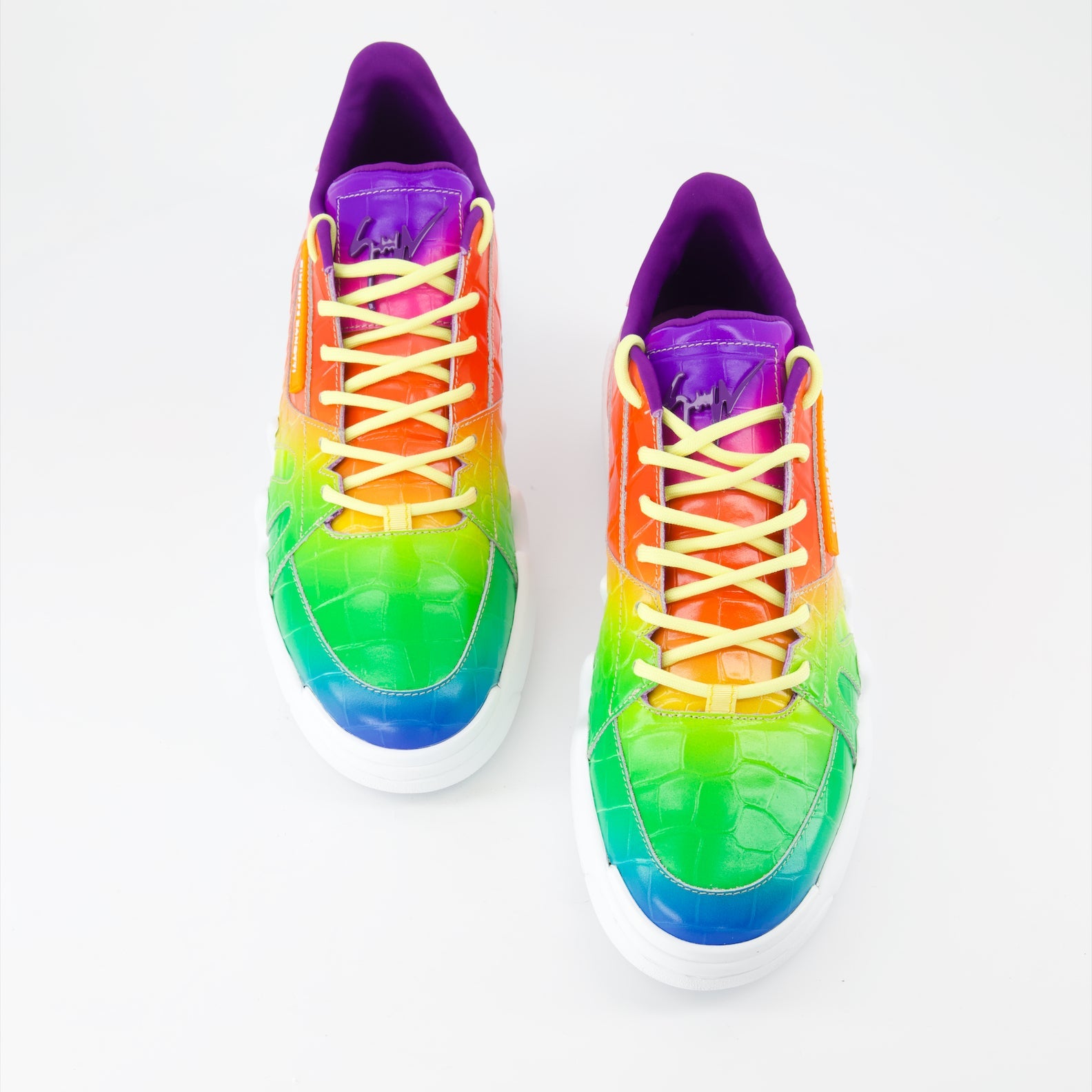 Giuseppe Zanotti, Talon Sneakers, Multicolor sneakers, luxury men's footwear, designer sneakers