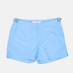 Orlebar Brown, blue swim shorts, men's luxury swimwear, tailored swim shorts, Setter swim shorts