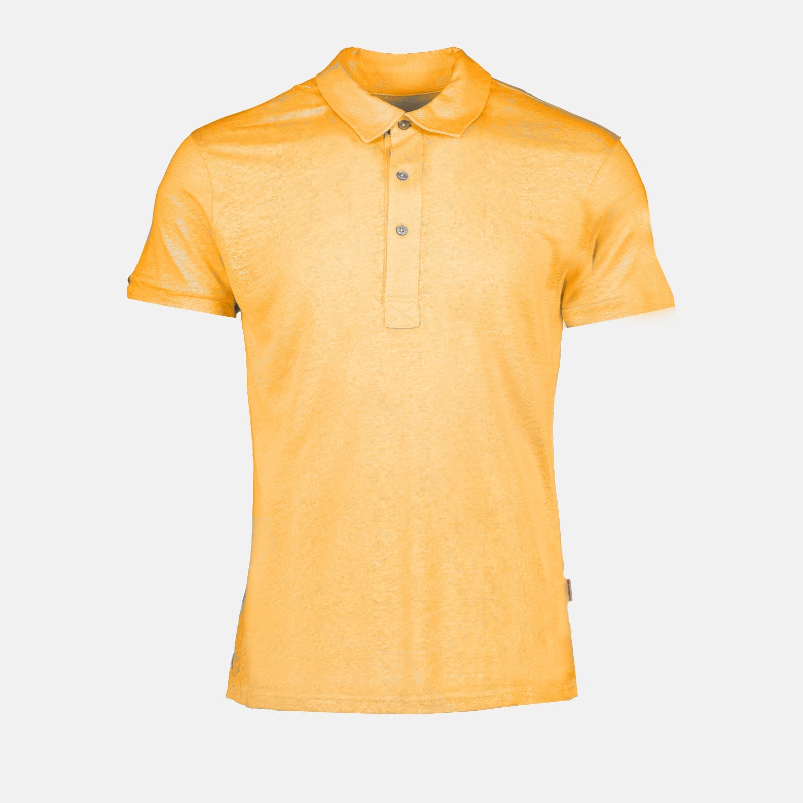 Polo Sebastian, Orlebar Brown, luxury men's polo, orange polo, men's designer clothing