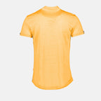 Polo Sebastian, Orlebar Brown, luxury men's polo, orange polo, men's designer clothing