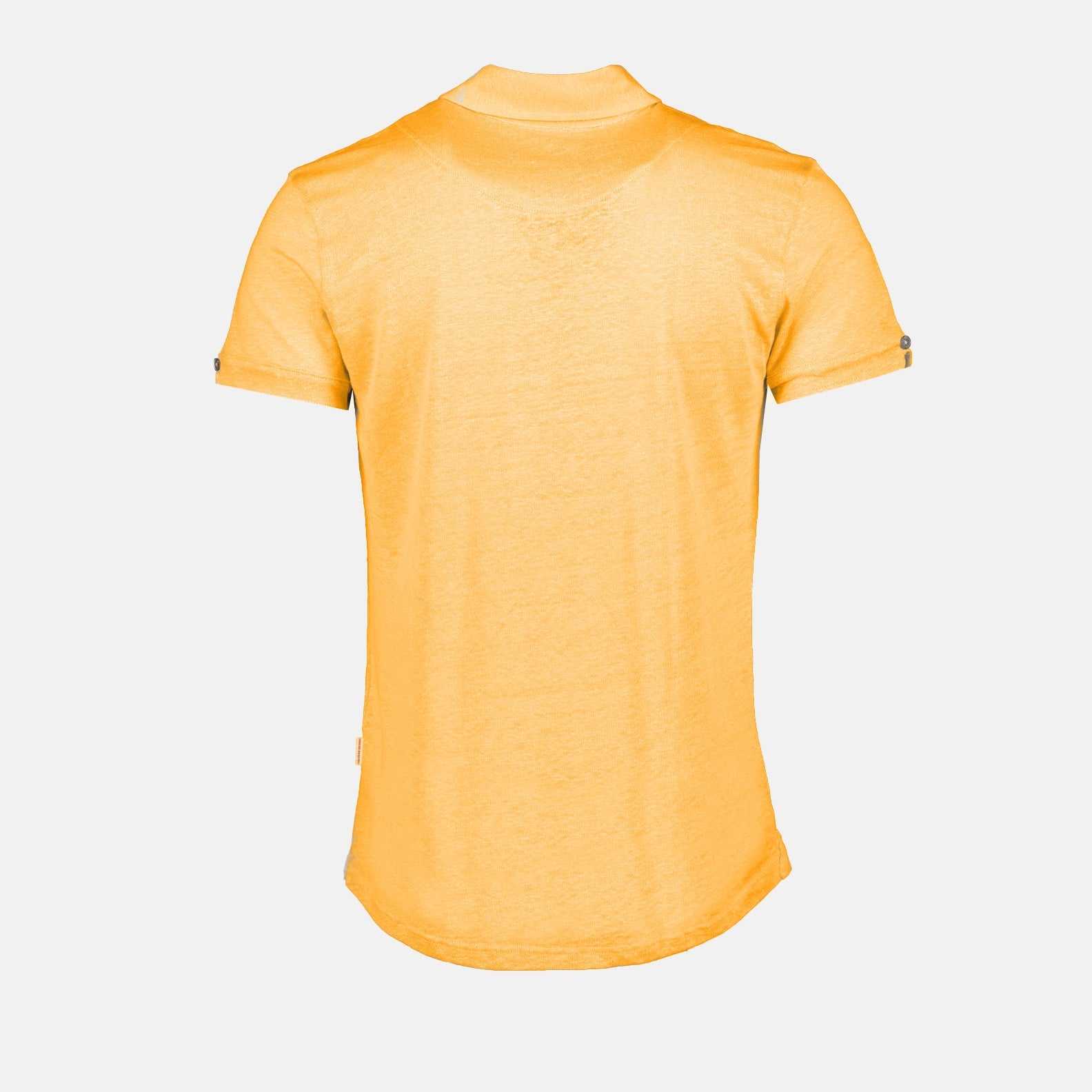 Polo Sebastian, Orlebar Brown, luxury men's polo, orange polo, men's designer clothing