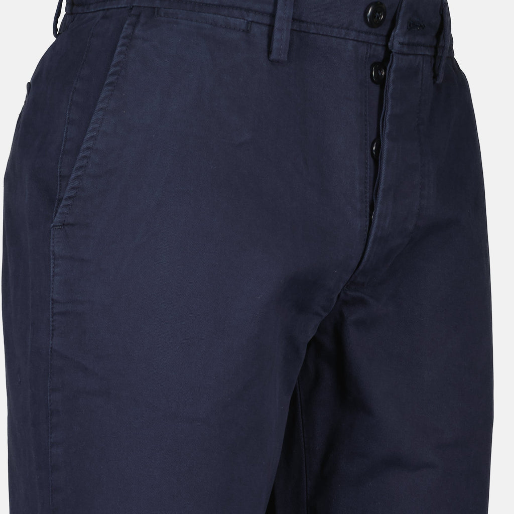 chino pants, navy blue chinos, cotton pants, straight cut pants, Officine Générale