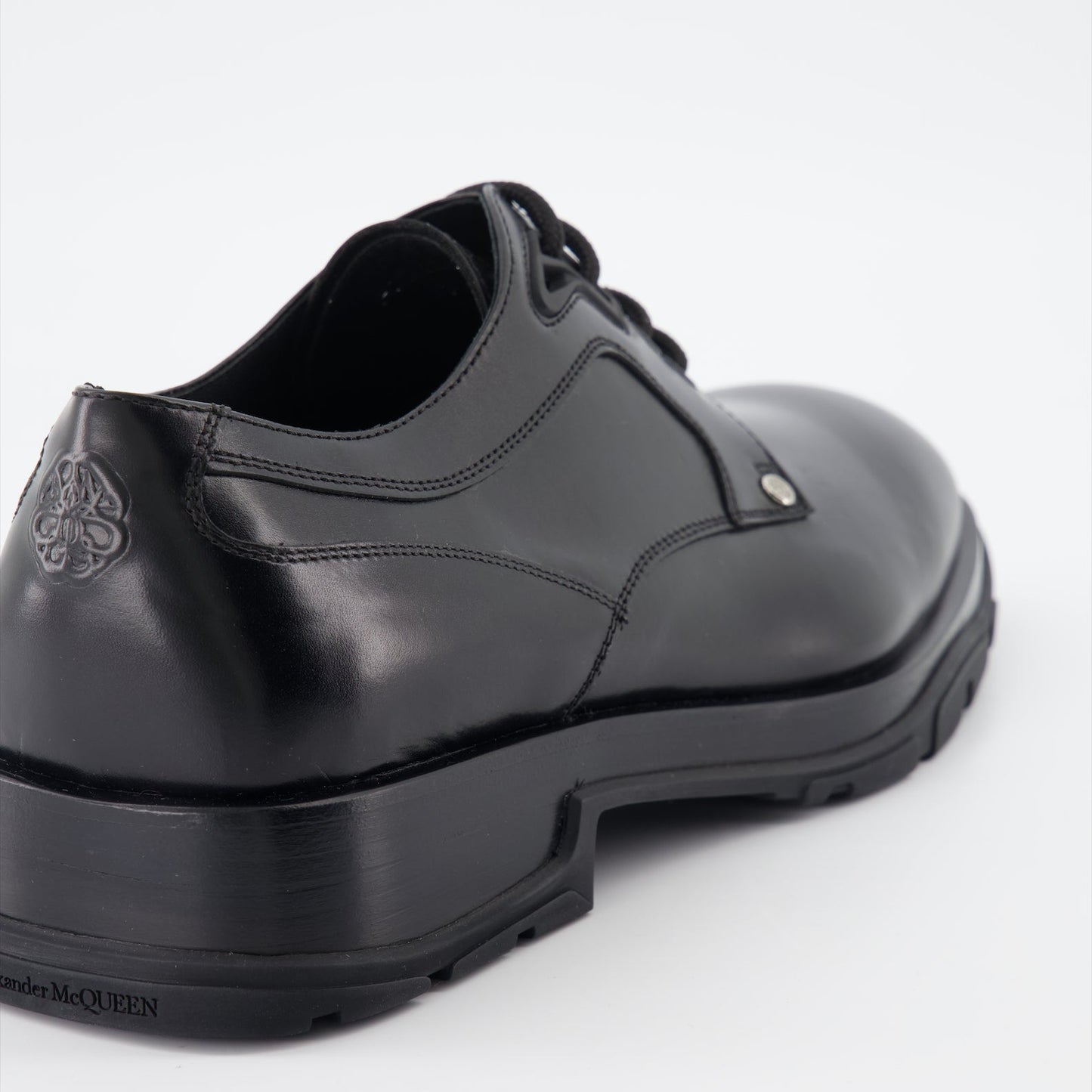 Alexander McQueen, leather derbies, luxury men's shoes, designer footwear, high-end fashion