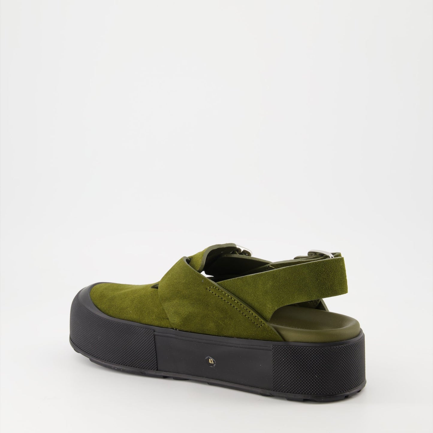 Alexander McQueen, Men's Luxury Sandals, Kaki Sandals, Designer Footwear, Compensated Sandals