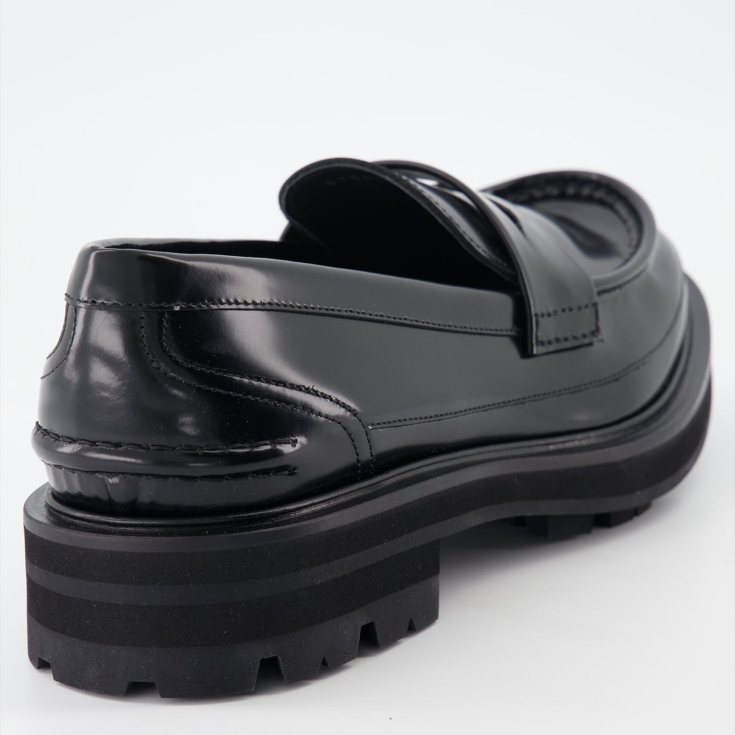 Alexander McQueen loafers, men's patent leather shoes, luxury moccasins, elegant men's footwear, high-end designer shoes