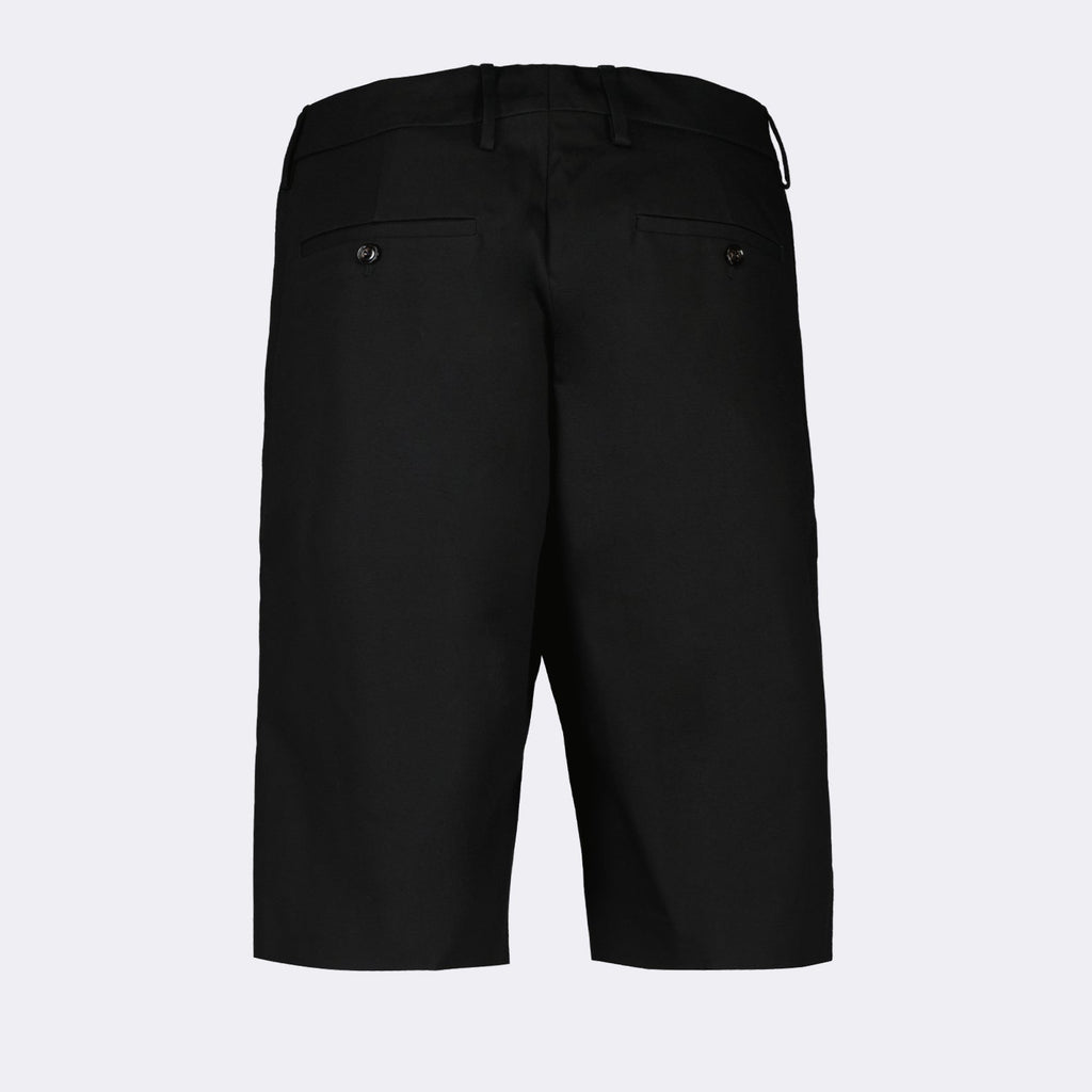 Alexander McQueen shorts, black cotton shorts, luxury streetwear, designer shorts, high-end fashion