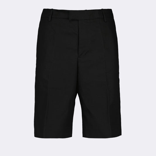 Alexander McQueen shorts, black cotton shorts, luxury streetwear, designer shorts, high-end fashion