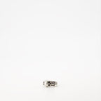 Skull ring, Alexander McQueen ring, chain-link jewelry, luxury accessories, statement ring