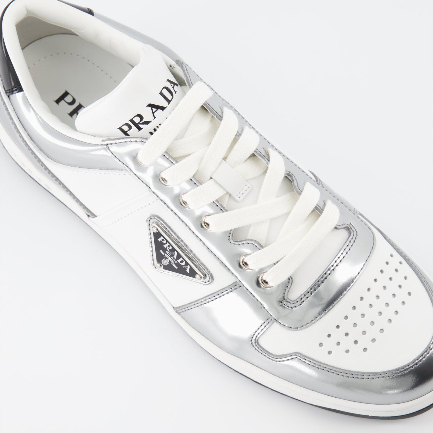 luxury sneakers, Prada women's shoes, Downtown Sneakers, high-end fashion, women's designer footwear