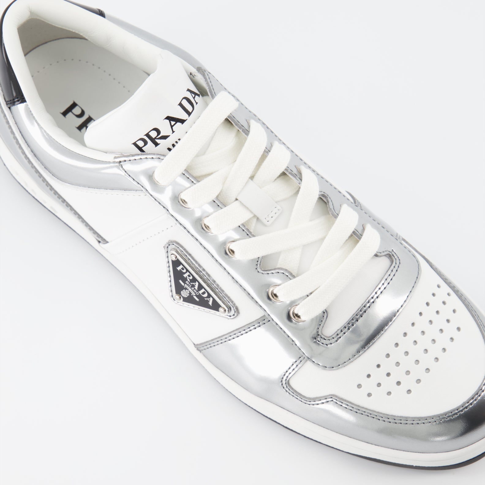 luxury sneakers, Prada women's shoes, Downtown Sneakers, high-end fashion, women's designer footwear