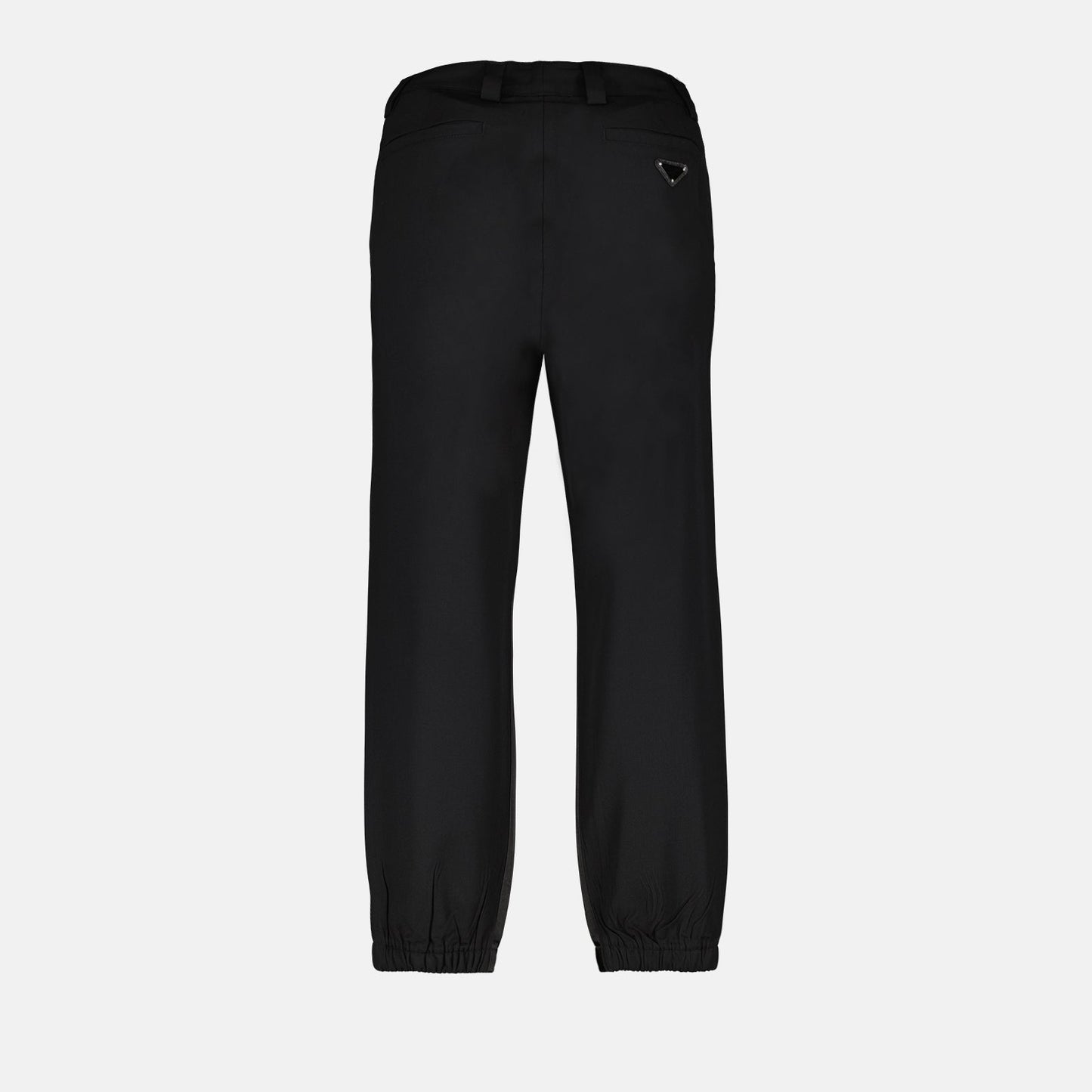 Prada wool pants, luxury trousers, black wool pants, tailored pants, high-end fashion