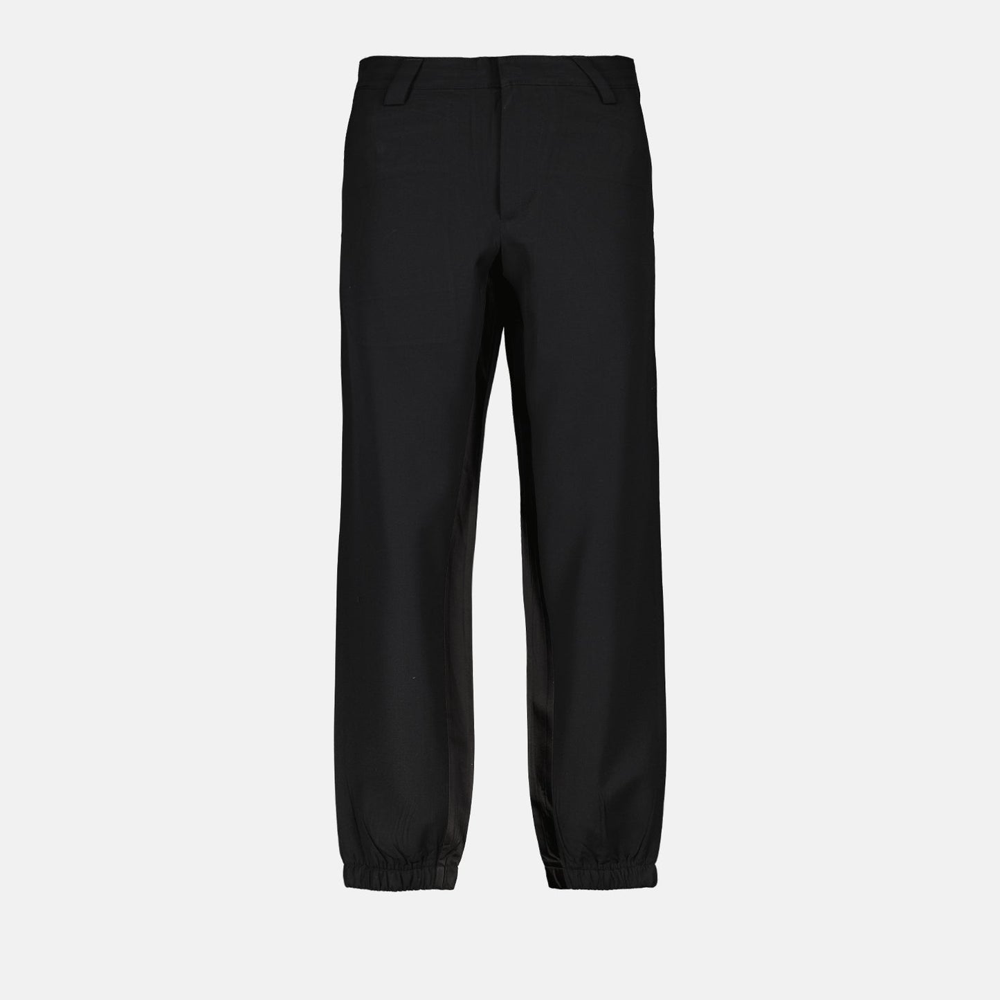 Prada wool pants, luxury trousers, black wool pants, tailored pants, high-end fashion